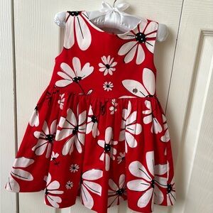 Mayoral Red and White Floral Kids Dress
